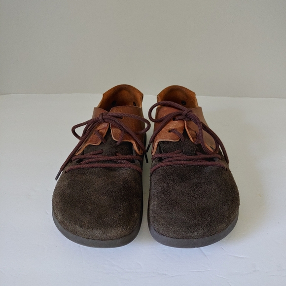 Birkenstock Montana Plus Suede Oiled Leather Shoes Size 9 9.5 Brown Two Tone - Picture 7 of 14